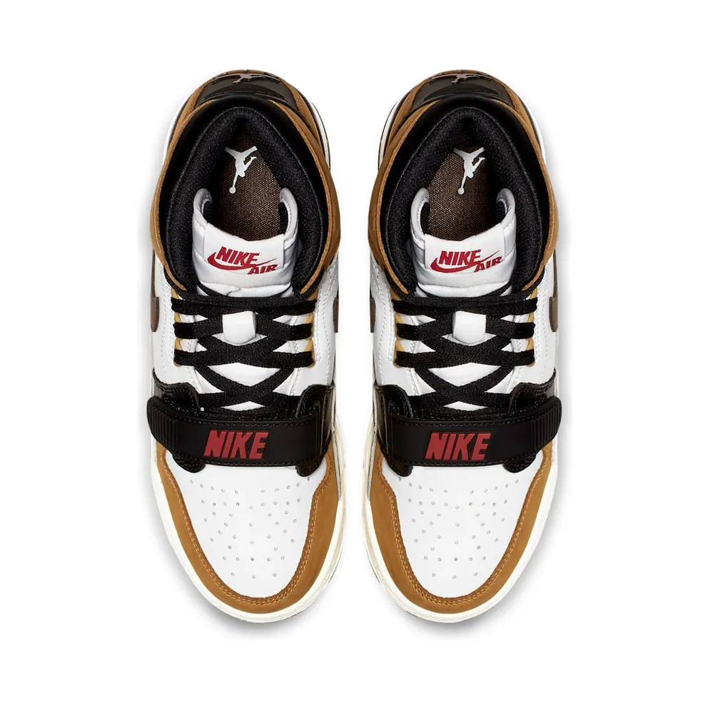 Jordan Legacy 312 Rookie of the Year (GS) White/Baroque Brown-Wheat-Varsity Red (AT4040-102)