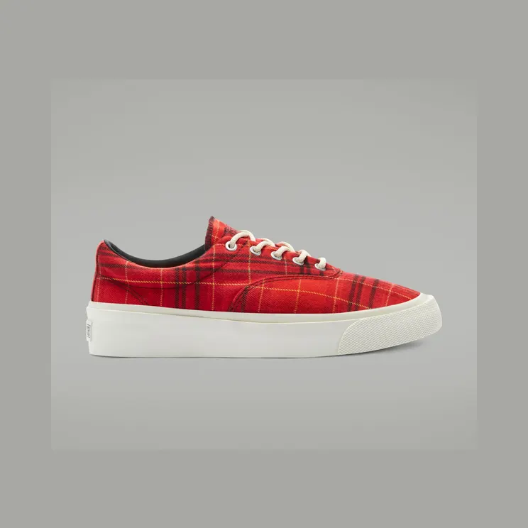Converse Skid Grip Low ‘Twisted Plaid – Haute Red’ Haute Red/Egret/Buttercup (169219C)