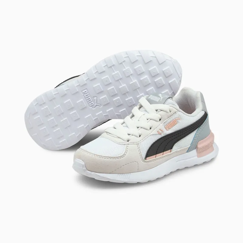 PUMA Graviton AC Kids’ White/Black/Nimbus Cloud (381988-05)