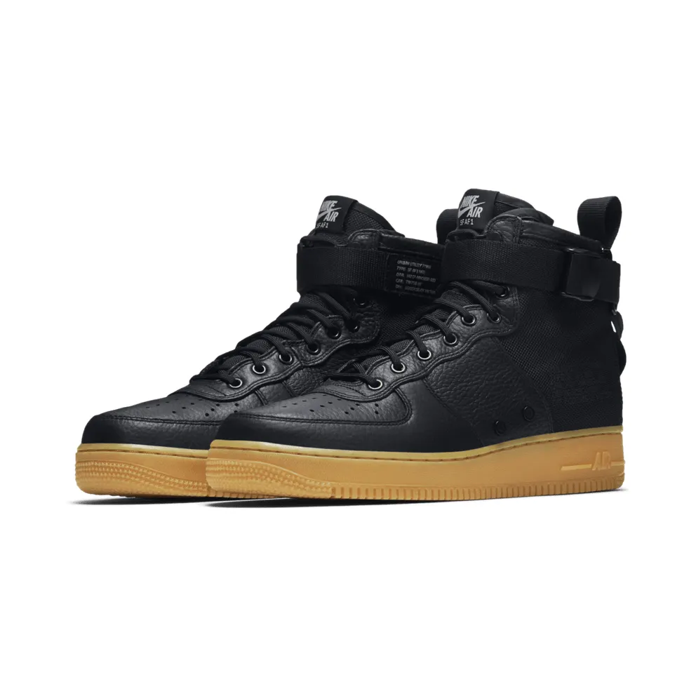 Nike SF Air Force 1 Mid Black Gum Black/Black-Gum Light Brown (917753-003)