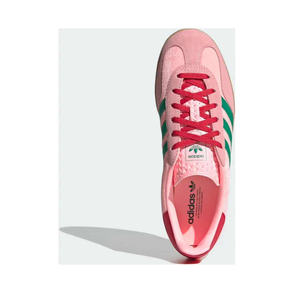 Adidas Gazelle Indoor Court Green / Glow Pink / Gum (JI2713)