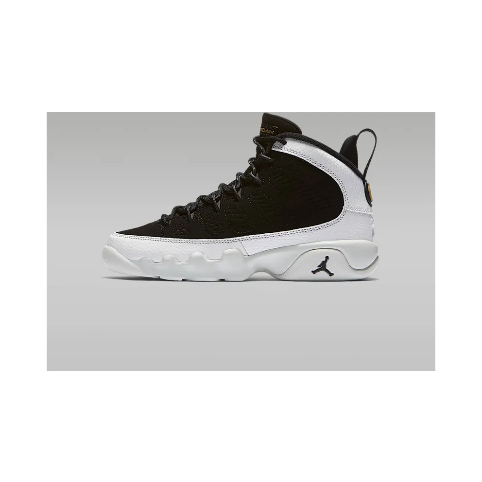 Jordan 9 Retro City of Flight (GS) Black/Black-Summit White-Metallic Gold (302359-021)
