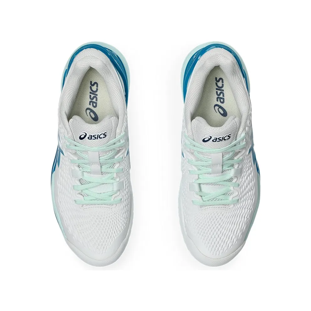 ASICS Gel-Resolution 9 White Teal Blue (1042A208-102)