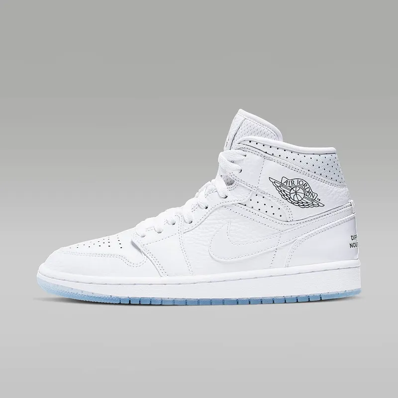 Jordan 1 Mid Unite Totale (W) White/Midnight Navy-Metallic Red Bronze (CI9100-100)