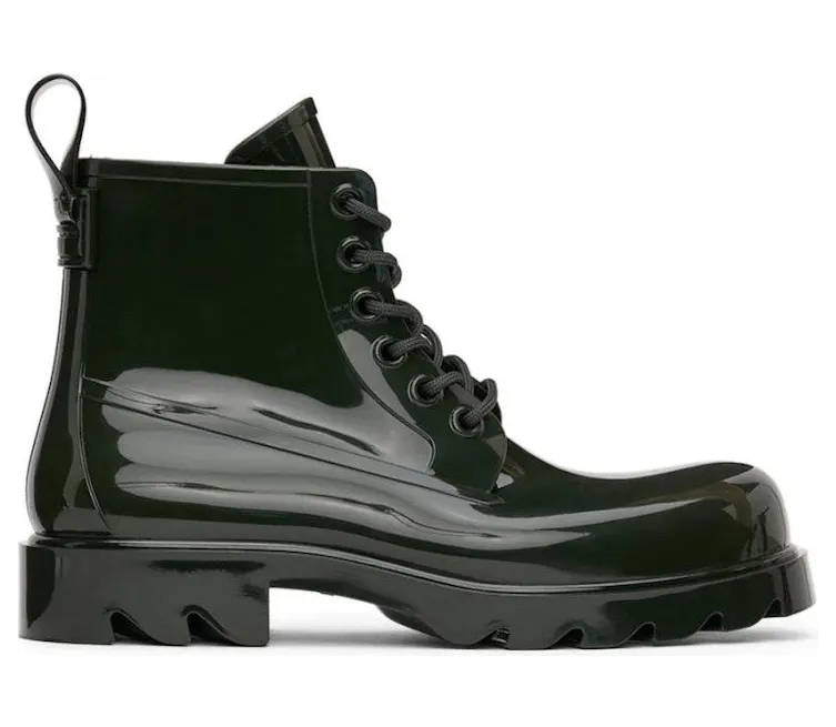 Bottega Veneta Stride Lace Up Ankle Boot Dark Green (676884V1AJ03381)