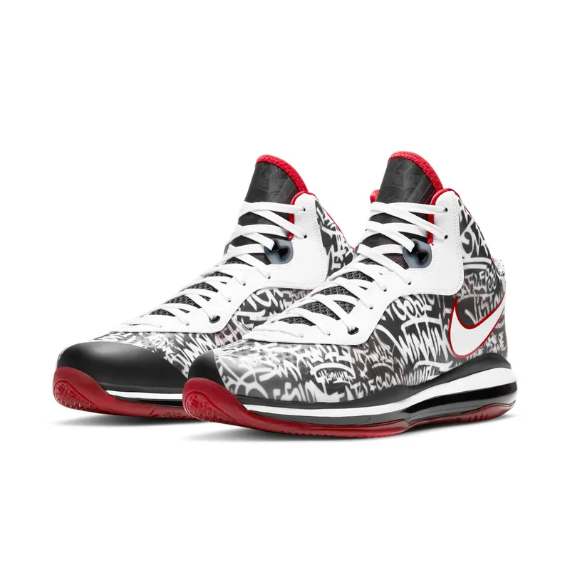 Nike LeBron 8 Graffiti White/University Red-Black (DD8306-001)