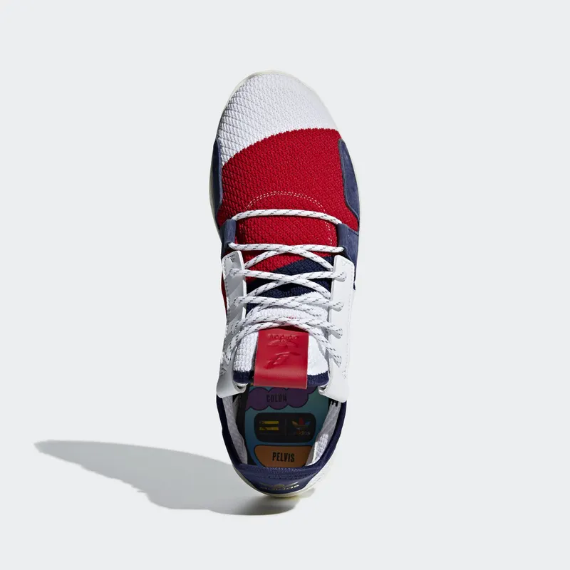 adidas Tennis Hu V2 Pharrell x Billionaire Boys Club Cloud White/Scarlet/Blue (BB9549)