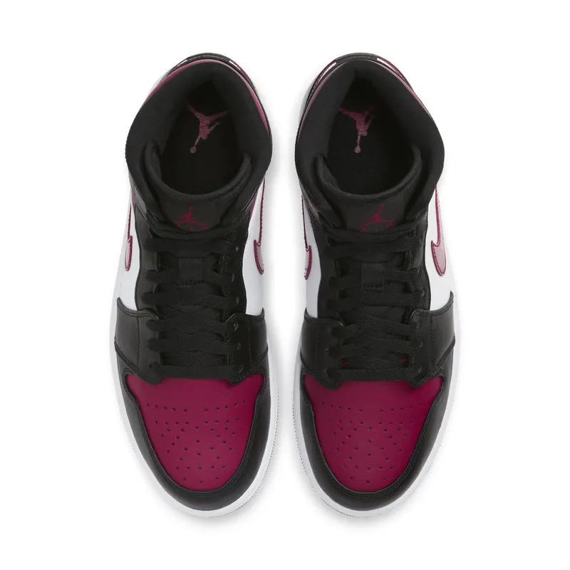 Air Jordan Nike AJ I 1 Mid ‘Bred Toe’ (2019) (554724-066)