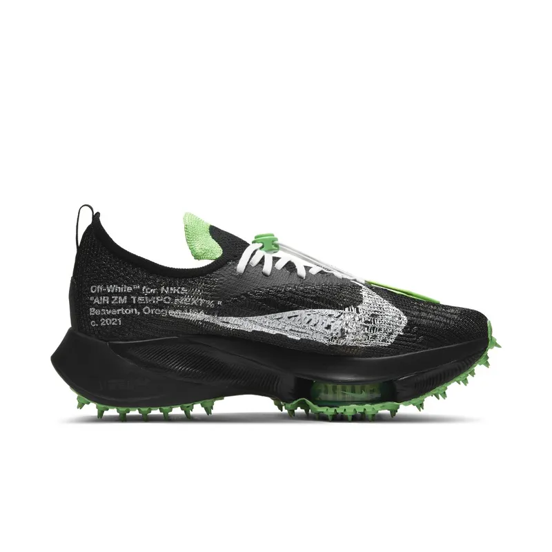 Nike x Off-White Air Zoom Tempo NEXT% Black Scream Green (2021) (CV0697-001)