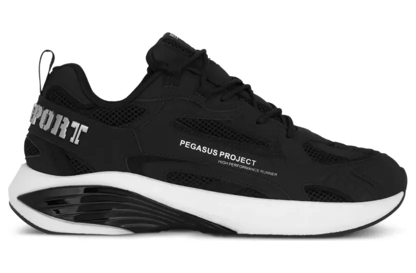 Plein Sport Pegasus Project sneakers met logoplakkaat – Wit (SAFSUSC0935STE003N)