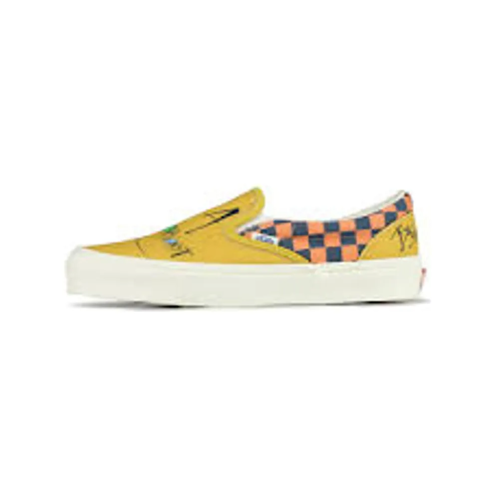 Vans Slip-On Ralph Steadman Checkerboard Orange Checkerboard/Orange (VN0A45JKVQO)