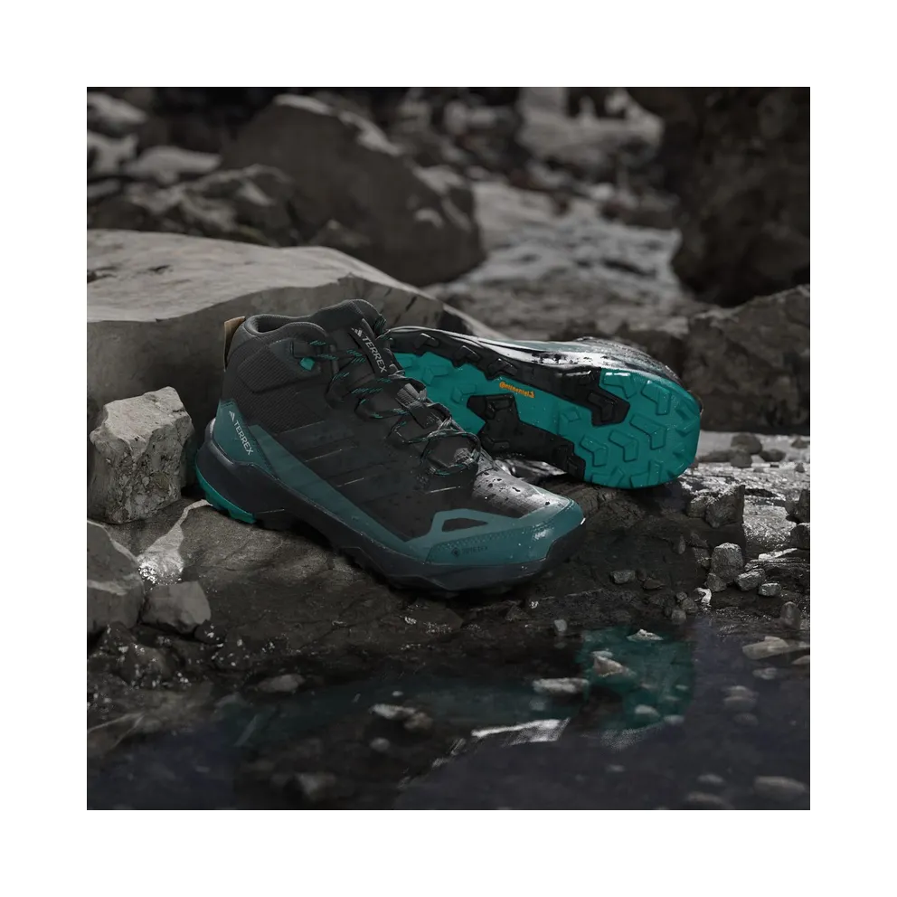 Adidas Terrex Skychaser AX5 Mid GORE-TEX Hiking Shoes Core Black / Carbon / Pure Teal (JQ2206)