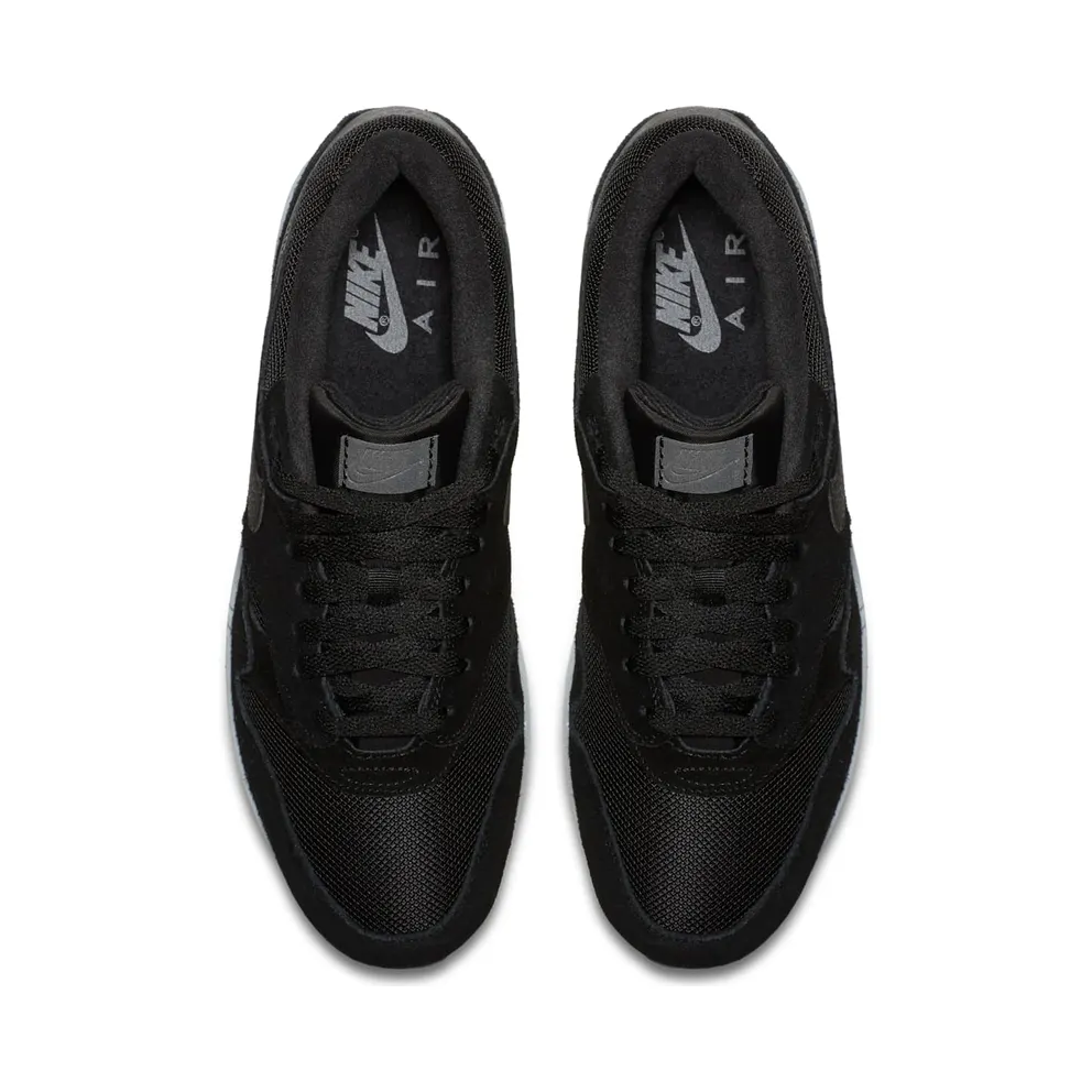 Nike Air Max 1 Black Reflective Heel Black/Pure Platinum-Dark Grey-Black (AH8145-006)