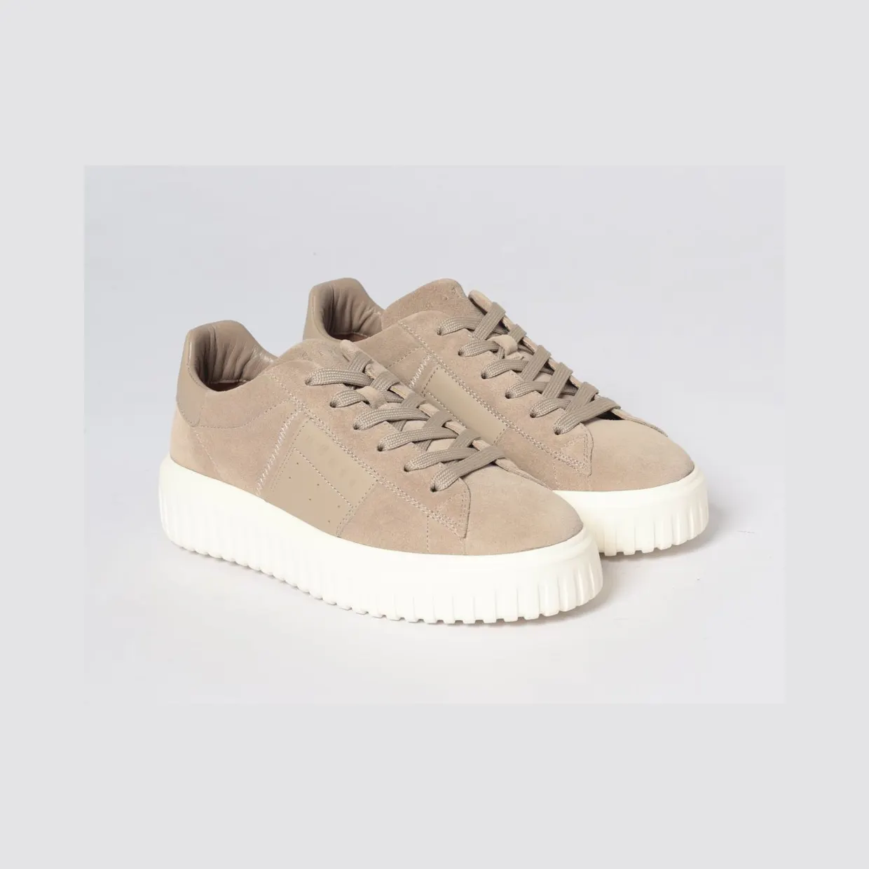 Hogan H-Stripes Suede Sneakers Grey (HXM6450FO7TUHOC424)