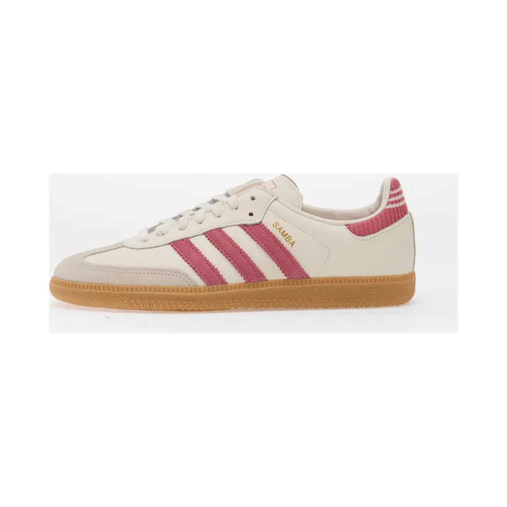 adidas Originals Shoes adidas Samba OG Kids Cloud White/ Dual Magenta/ Gum 3 5 (KJ0686)