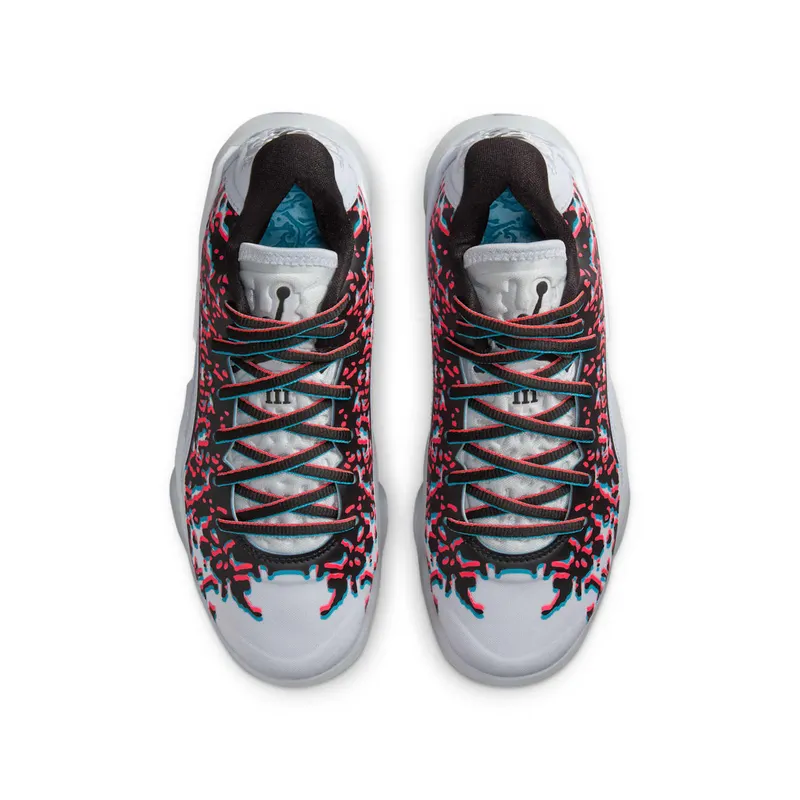 Jordan ZION 3 GS “Football Grey/Black/Flash Crimson/Chlorine Blue” (FZ4792-060)