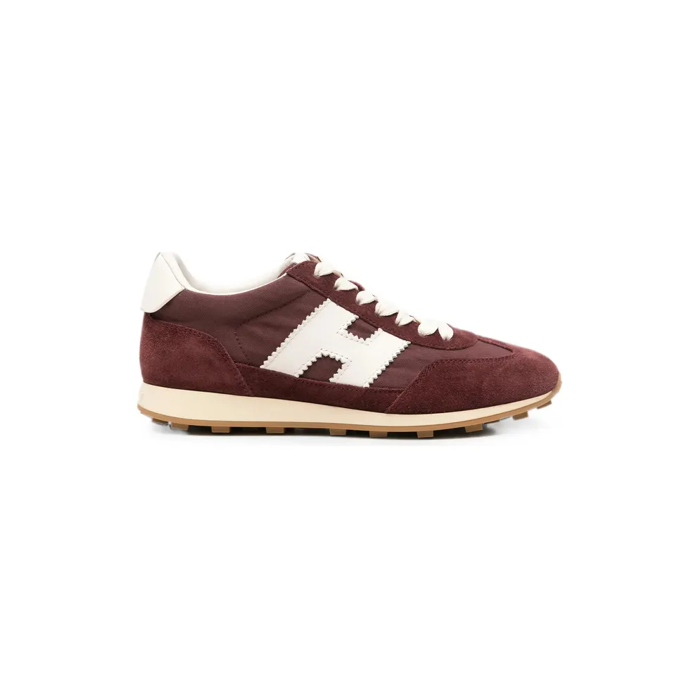 Hogan Logo-patch Panelled “Red/Neutrals” (HXW7270GH10V 4R0CPH)