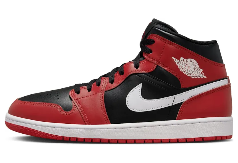 Air Jordan 1 Mid (2024) “Black / Gym Red / White” (DQ8426-061)