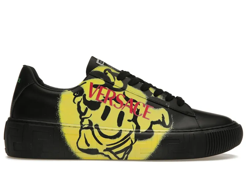 Versace Medusa Greca Low Smiling Medusa Black Green Pink (DSU8404-1A01998_2B670)
