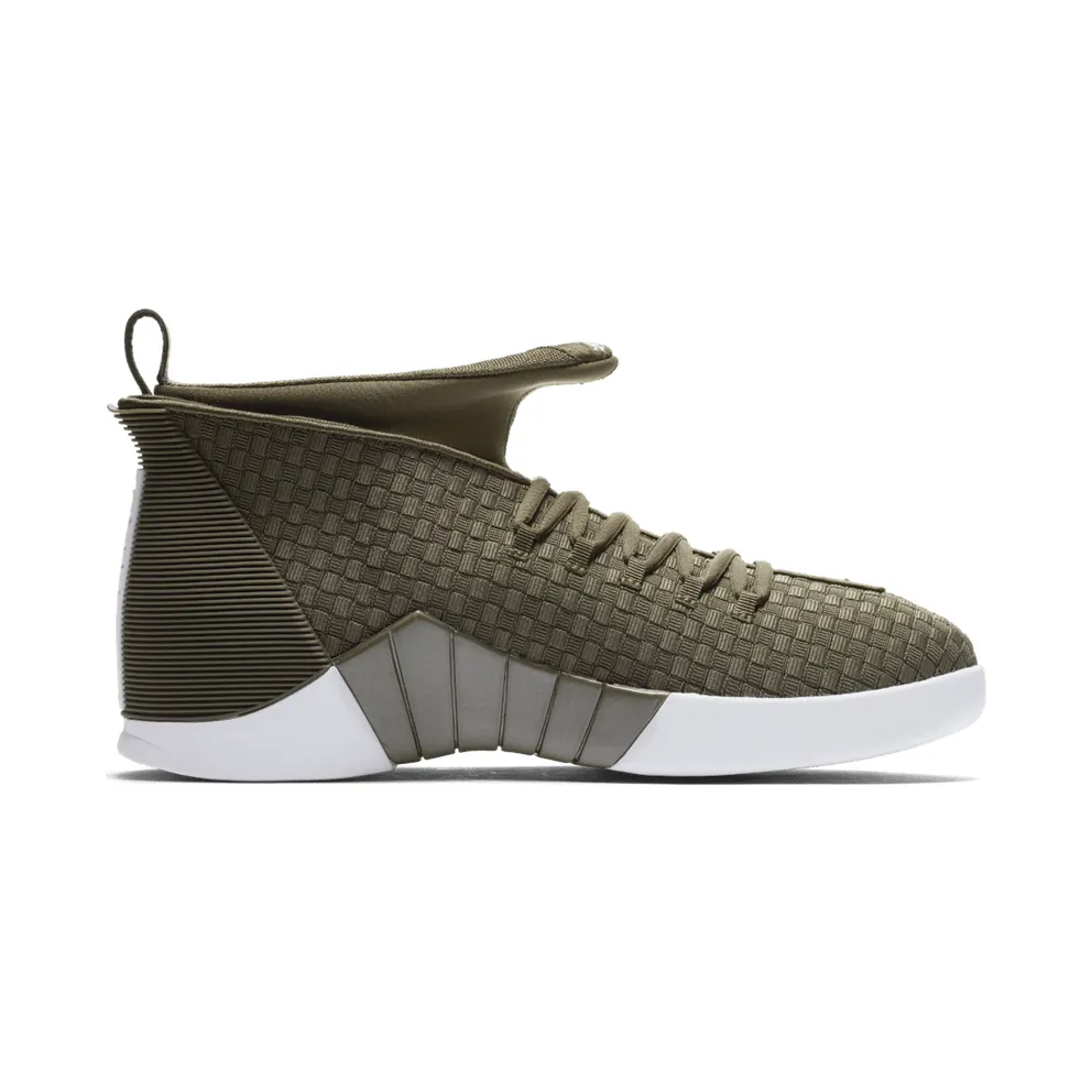 Jordan 15 Retro PSNY Olive Suede Friends and Family Medium Olive/Medium Olive-Sail-Medium Olive (AO2568 200)