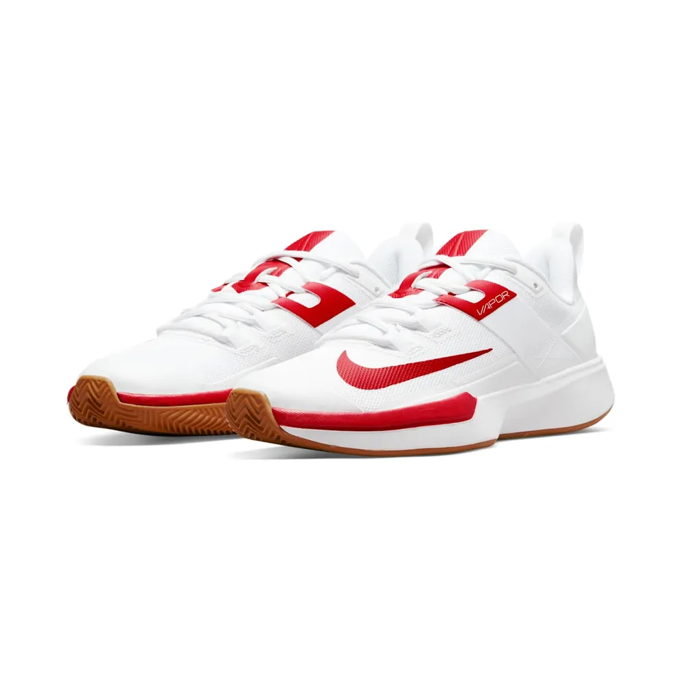 NikeCourt Vapor Lite (gravel) “White / Wheat / University Red” (DH2945-188)