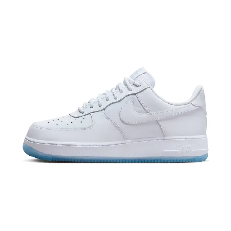Nike Air Force 1 Low ’07 White Ice Blue Sole “White / Reflect Silver / Industrial Blue” (FV0383-100)