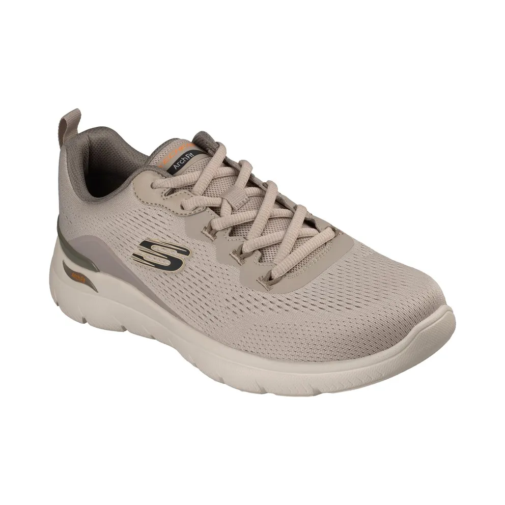 Skechers Arch Fit Summits – Kravel Sneaker Taupe/Orange