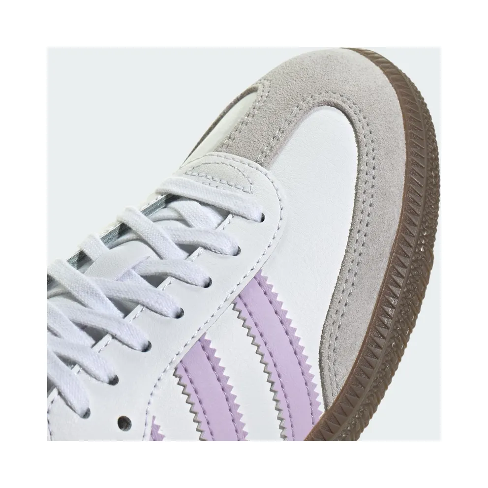 Adidas Samba OG GS “Cloud White / Powder Plum / Gum” (JQ2842)
