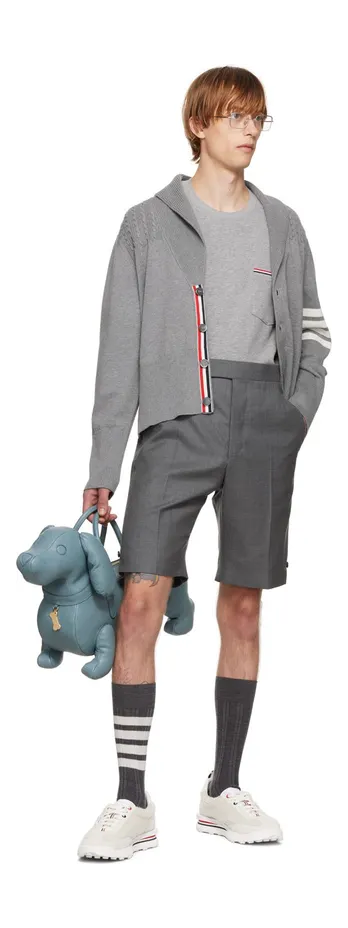 Thom Browne Off-White Shearling Tech 100 WHITE (MFD239A-L0010) (5)