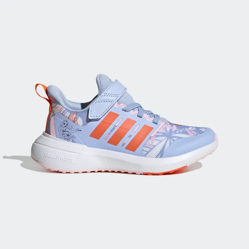 Adidas adidas x Disney FortaRun 2.0 Moana Cloudfoam Sport Running Elastic Lace Top Strap Blue Dawn / Semi Impact Orange / Cloud White (HP8999)