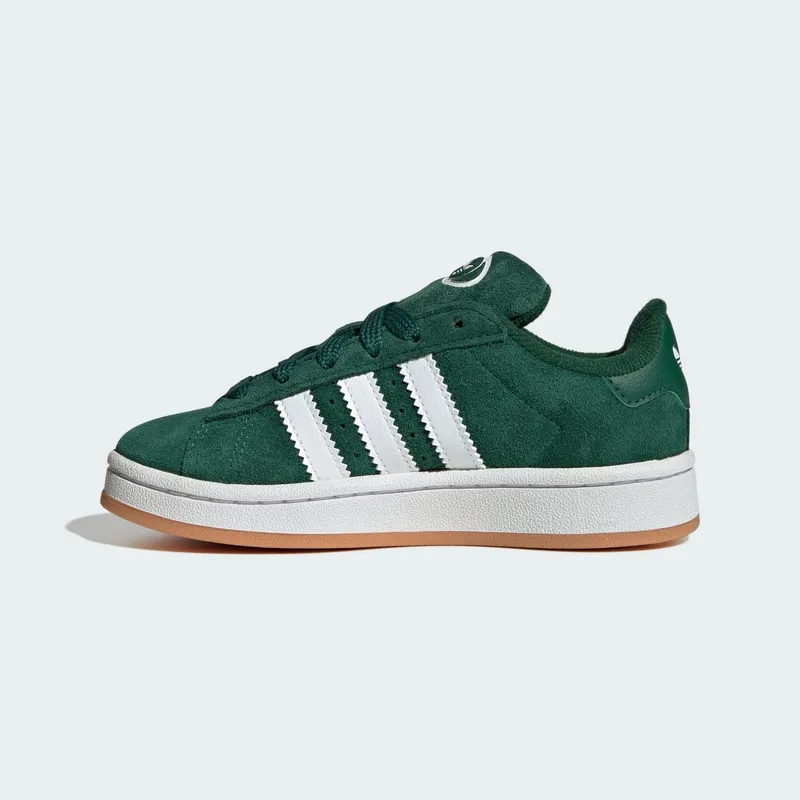 adidas Campus 00s Elastic Lace Kids Dark Green / Cloud White / Gum (JI4332)