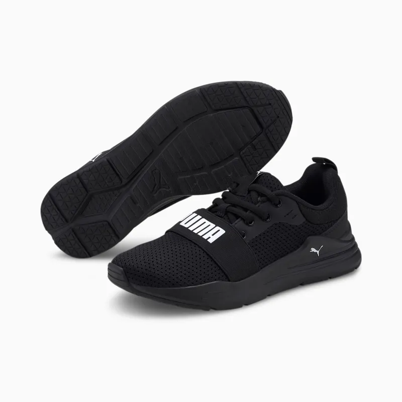 PUMA Wired Run Youth Black/White (374214-01)