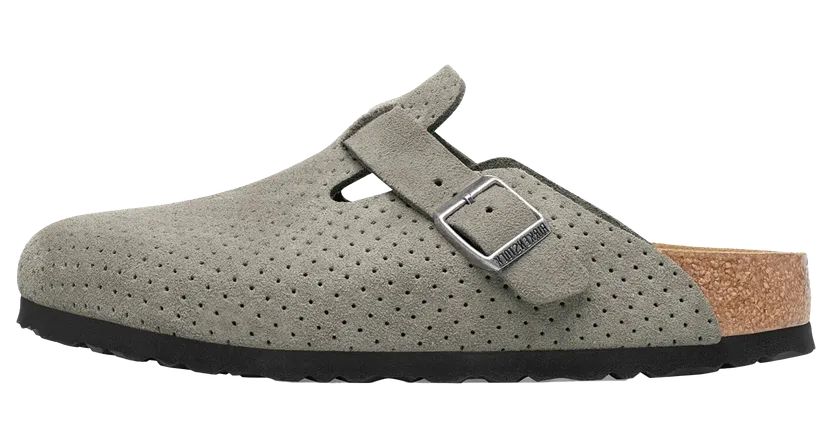 Birkenstock Boston Suede Embossed “Dotted Stone Coin” (1027040)