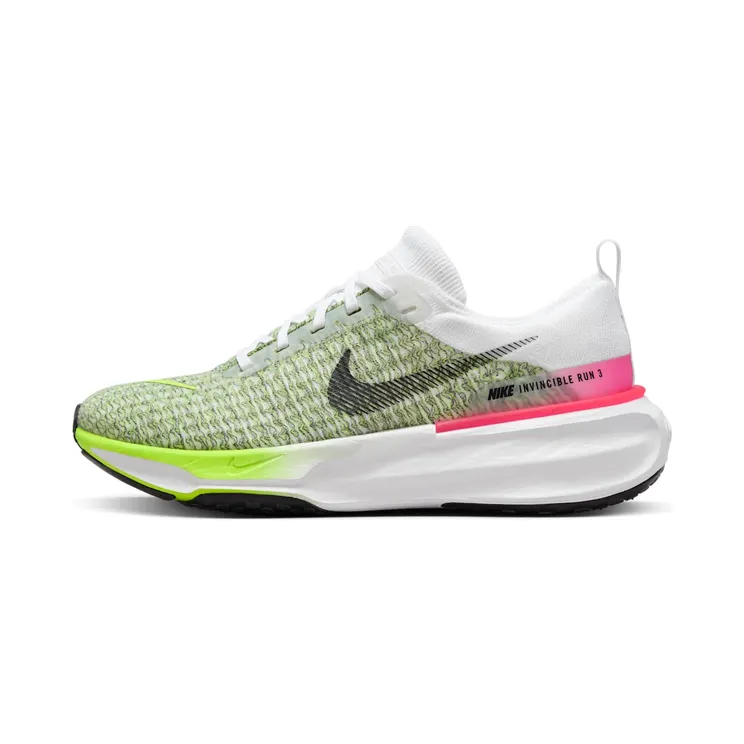 Nike ZoomX Invincible Run 3 “White / Volt / Hyper Pink / Black” (FN6821-100)