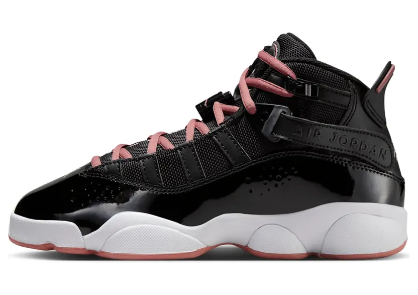 Jordan 6 Rings Black White Anthracite Rust Pink (323419-068)