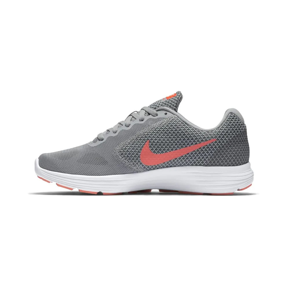 Nike Revolution 3 Wolf Grey Hyper Orange (W) (819303-002)