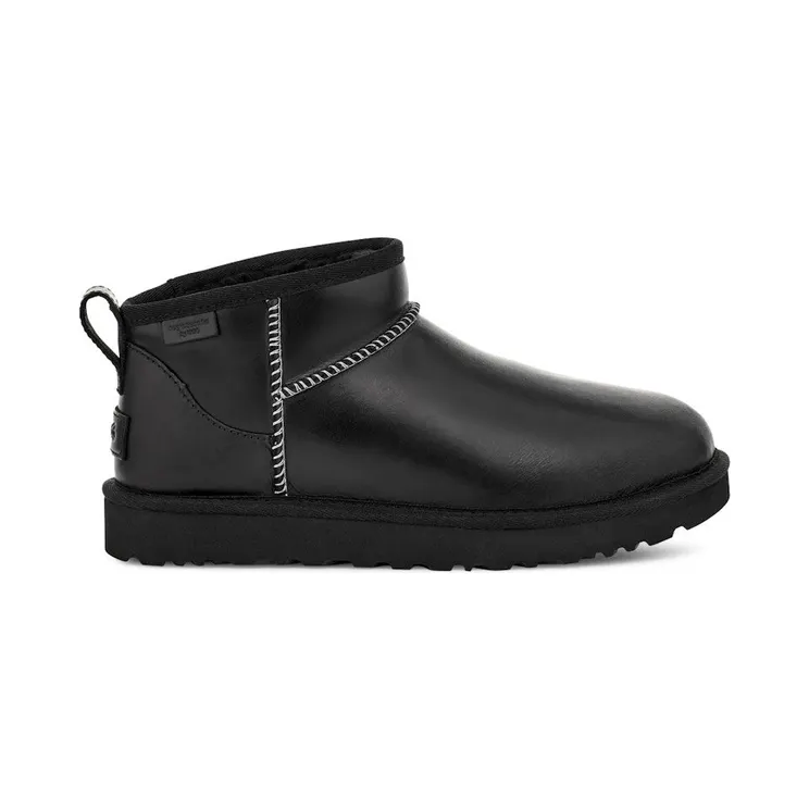 UGG Classic Ultra Mini LTHR Regen Boot Black (1163490-BLK)