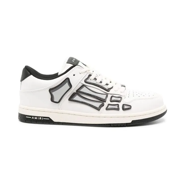 AMIRI Skel Low Top White Black (PS24MFS005-111)