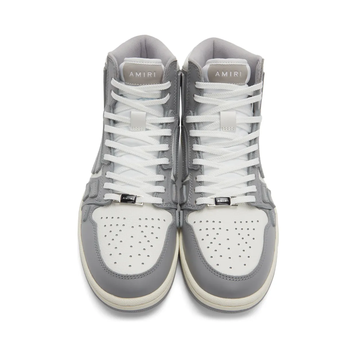 AMIRI White & Grey Hi Skel Top Sneakers (SS22MFS002) (5)