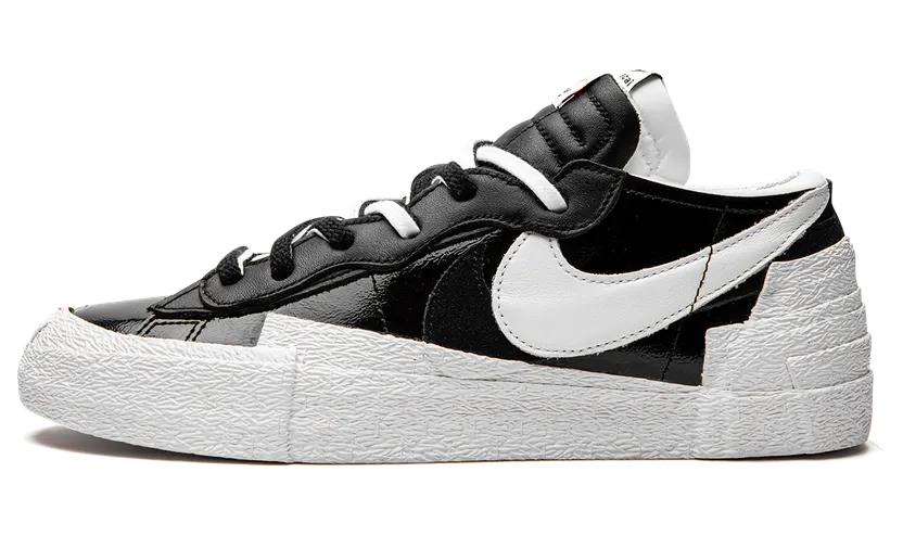Nike x Sacai Blazer Low Black Patent Leather (DM6443-001)