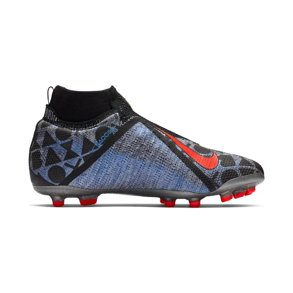 Nike Phantom Vision Elite Dynamic Fit MG EA Sports (GS) White/Bright Crimson-University Blue-Black (BQ5824-110)