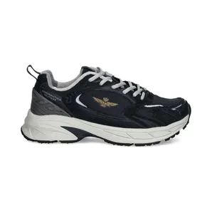 Aeronautica Militare Hardloopsneakers met mesh vlakken “Blue” (SC301CT3500)