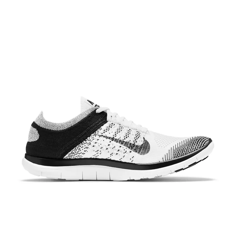 Nike Free 4.0 Flyknit White Black (631053-100)