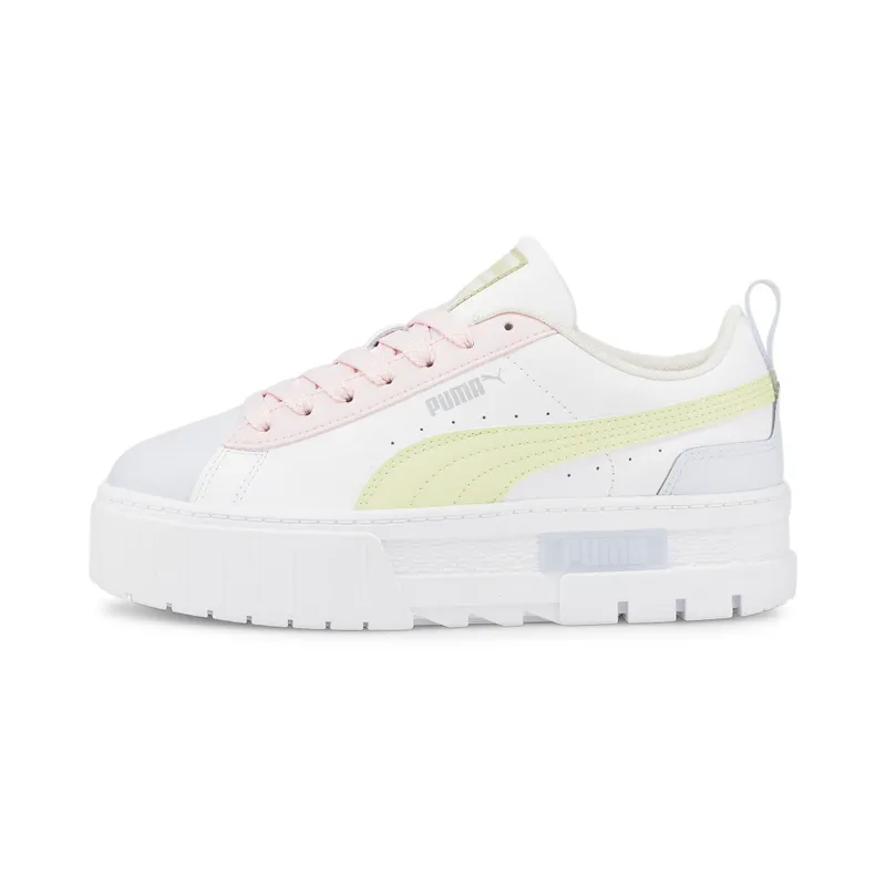 PUMA Mayze Leather Women’ White/Arctic Ice (385591-02)