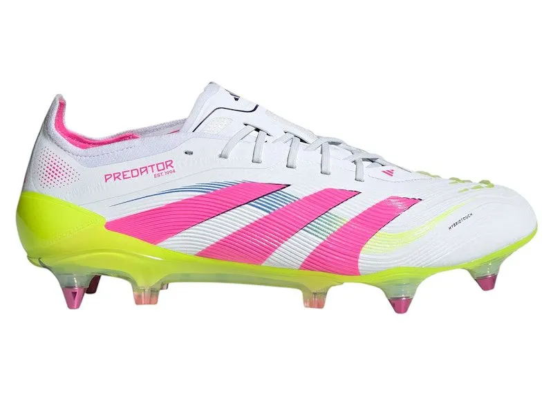 adidas Predator Elite SG Cloud White Lucid Pink Lucid Lemon (ID3849)