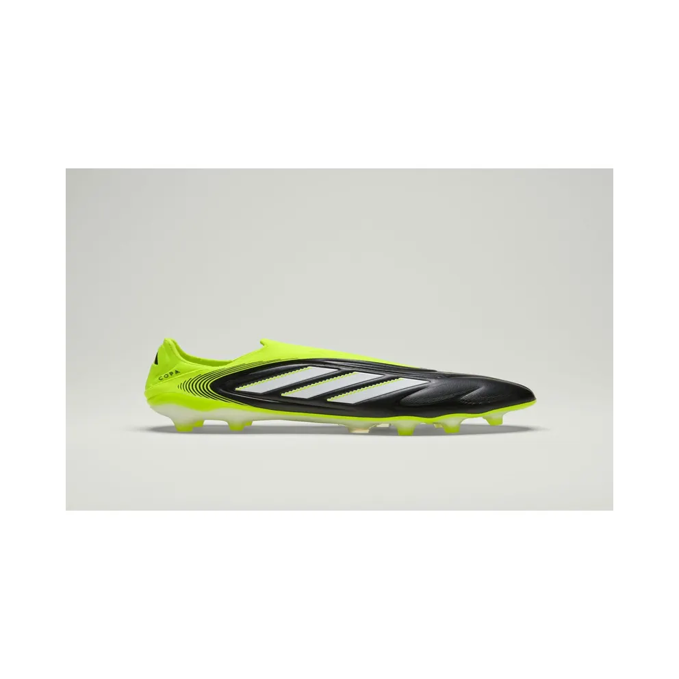 adidas Copa Pure 3 Elite Laceless Firm Ground Boots “Core Black / Cloud White / Lucid Lemon” (JH6302)