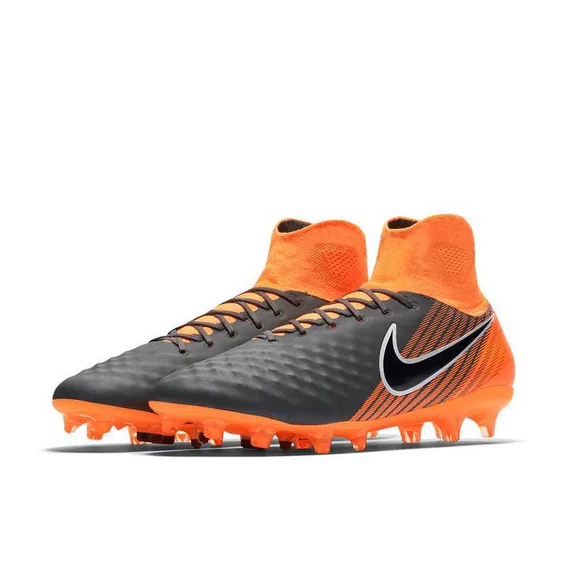 Nike Magista Obra II Pro DF FG Dark Grey Total Orange Dark Grey/Total Orange-White (AH7308-080)