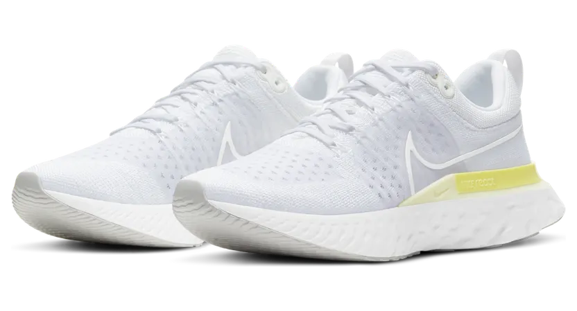 Nike React Infinity Run Flyknit 2 White Light Citron (CT2423-100)