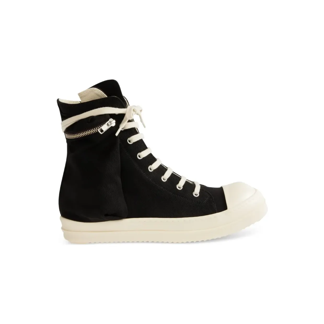 Rick Owens Drkshdw Cargo-Sneakers mit Reißverschluss “Black” (DU01F4801DO)