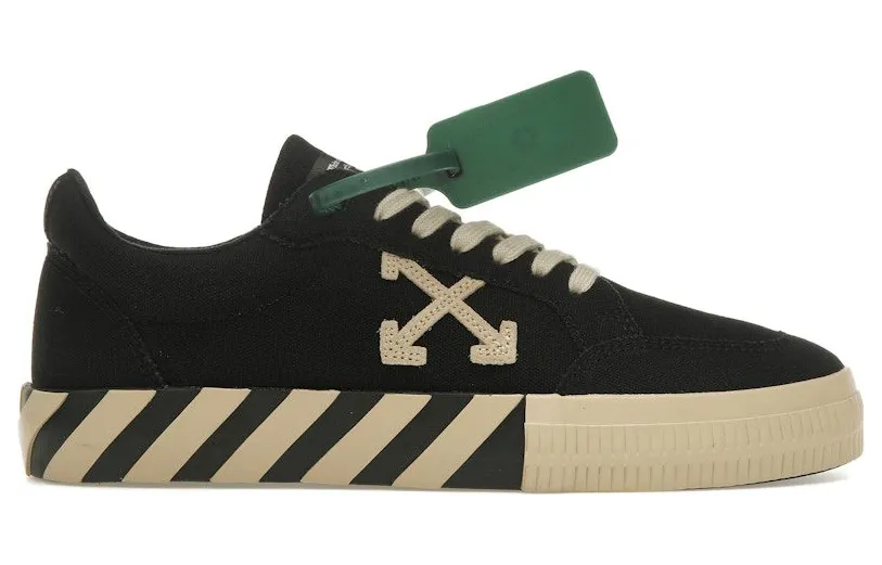 OFF-WHITE Vulc Low Black Beige (OMIA085S22FAB0011061)